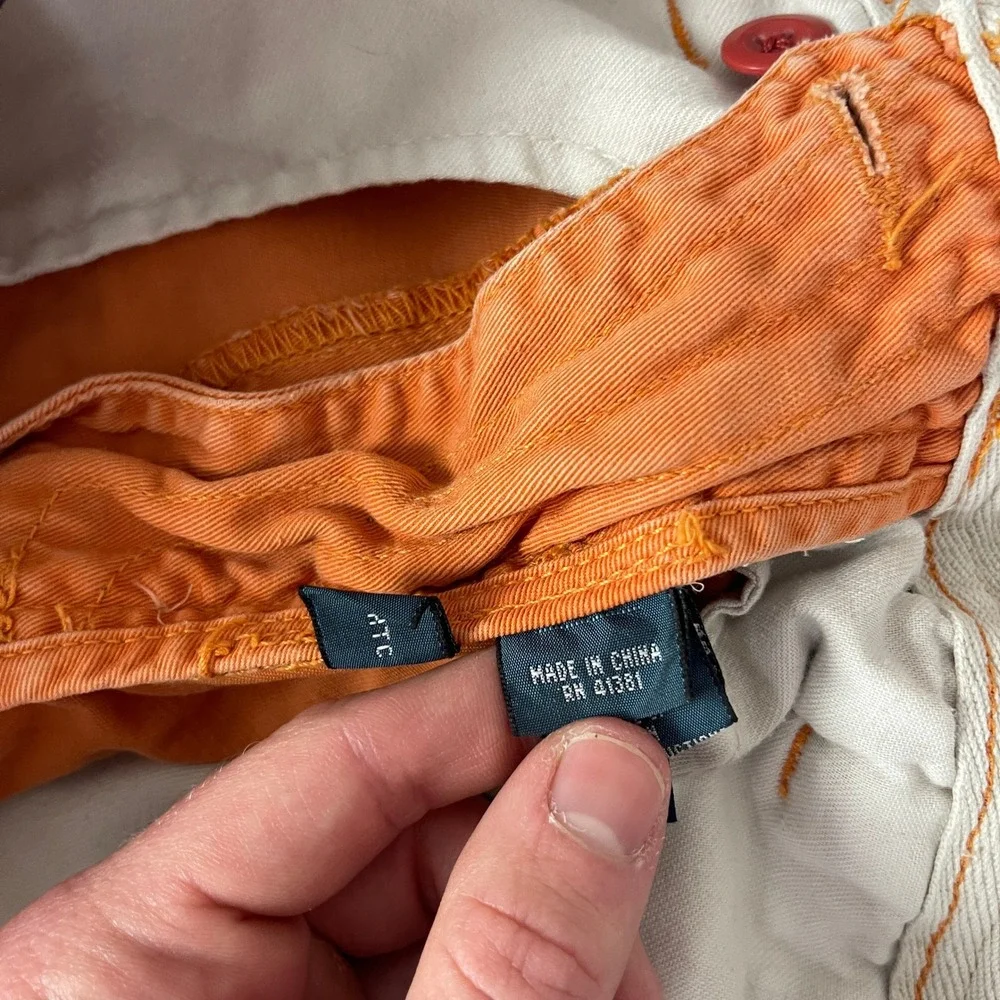Polo Ralph Lauren Shorts Mens 32 Orange Relaxed Fit Chino 9